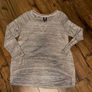 Bobeau sweater striped with metallic detail Med